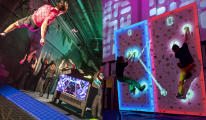 Non-stop trampoline jumping and wall climbing at IAAPA Expo Europe